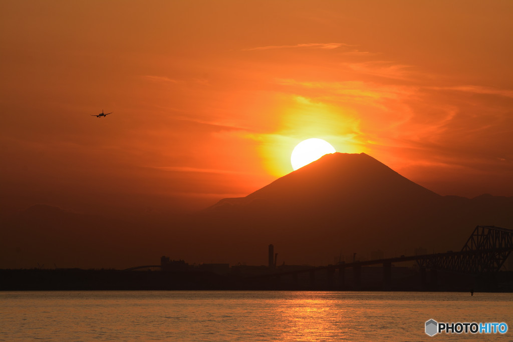 舞浜の夕陽