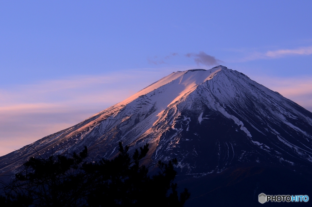 富士山の朝