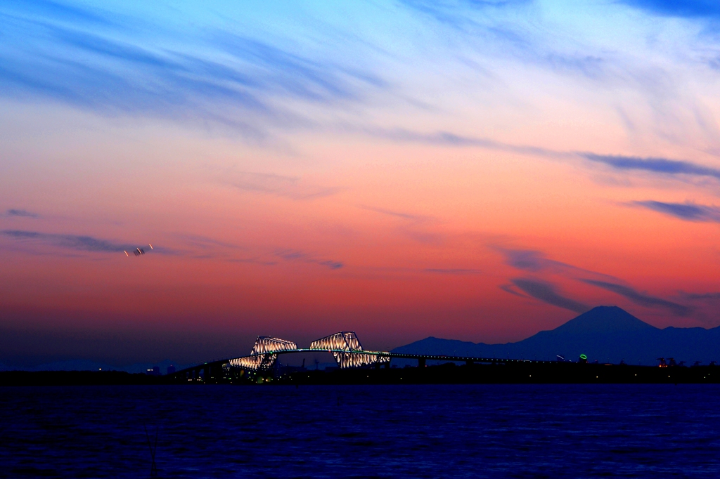 ゲートブリッジの夕景