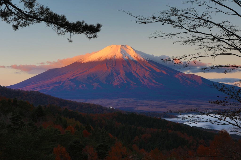 二重曲峠の朝