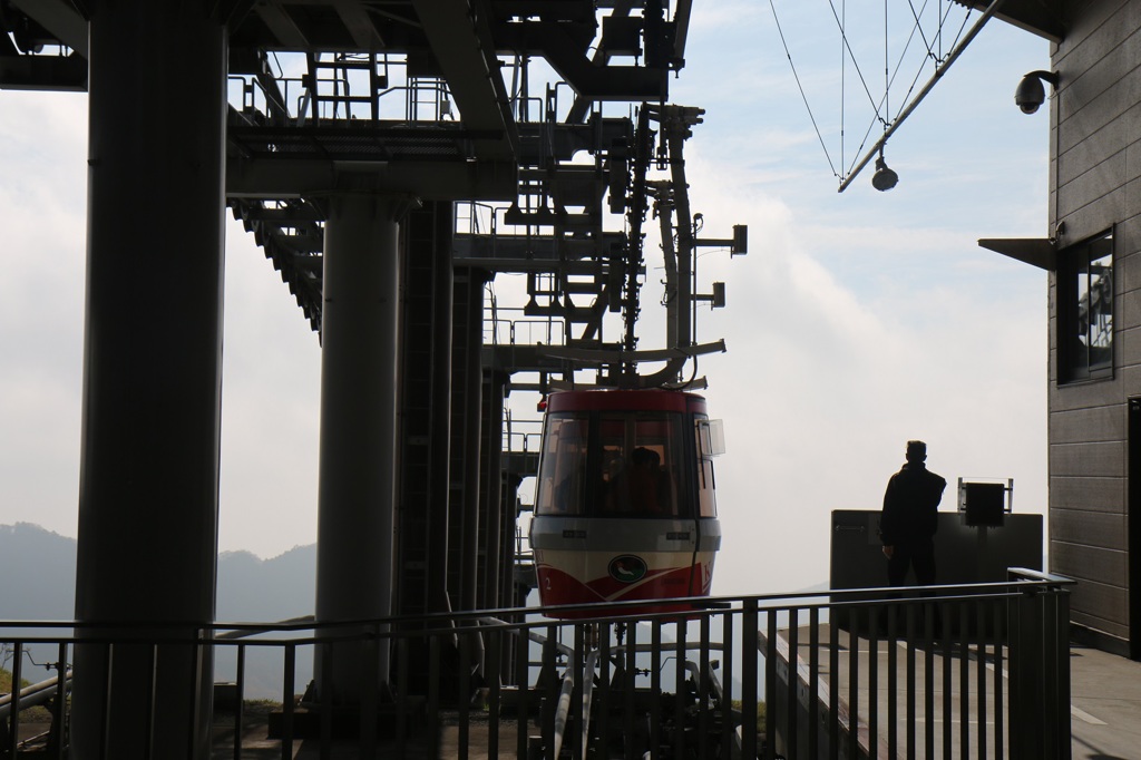 榛名富士　ロープウエイ　山頂