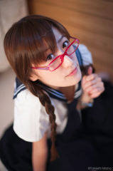 メガネ女子