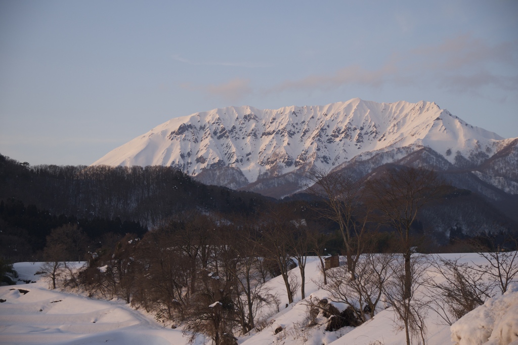 雪の大山