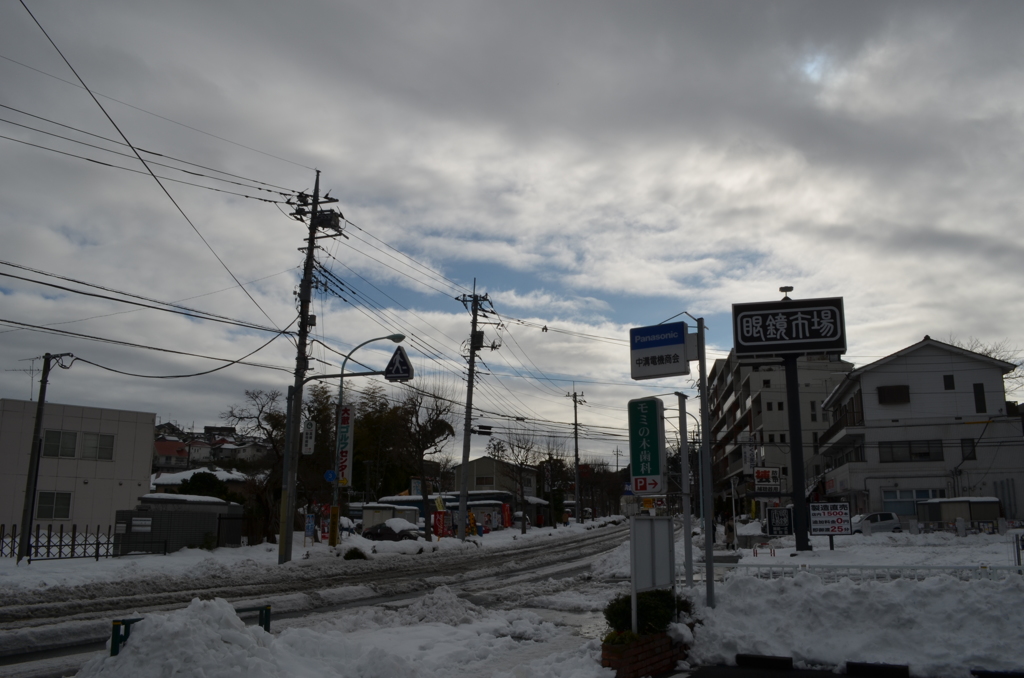 雪　街道