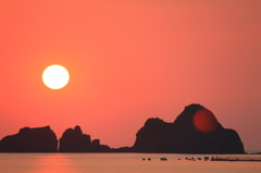 坊津　夕日