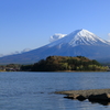 渋く撮れた富士山(大石公園付近)