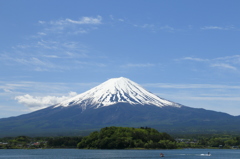 河口湖（大石公園）からの富士山