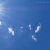 June start 11:00 blue sky sun cloud雲太陽青空