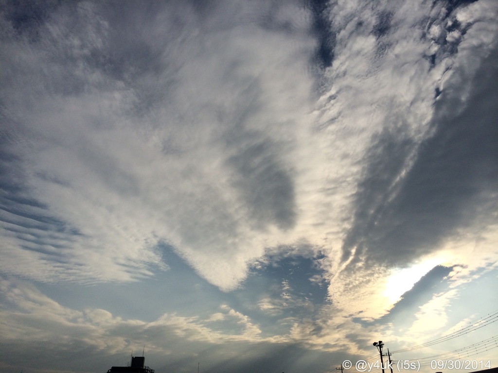 9月最後の空に