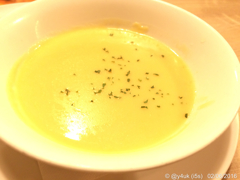 念願の温かい夜食1“とうもろこしのポタージュ”〜corn potage soup