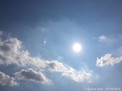 7月初めての晴れはいきなり32℃〜hot shine