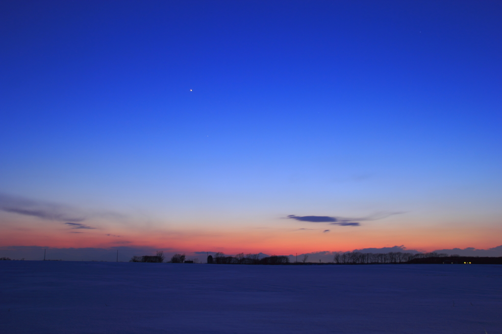 北の夕暮れ時