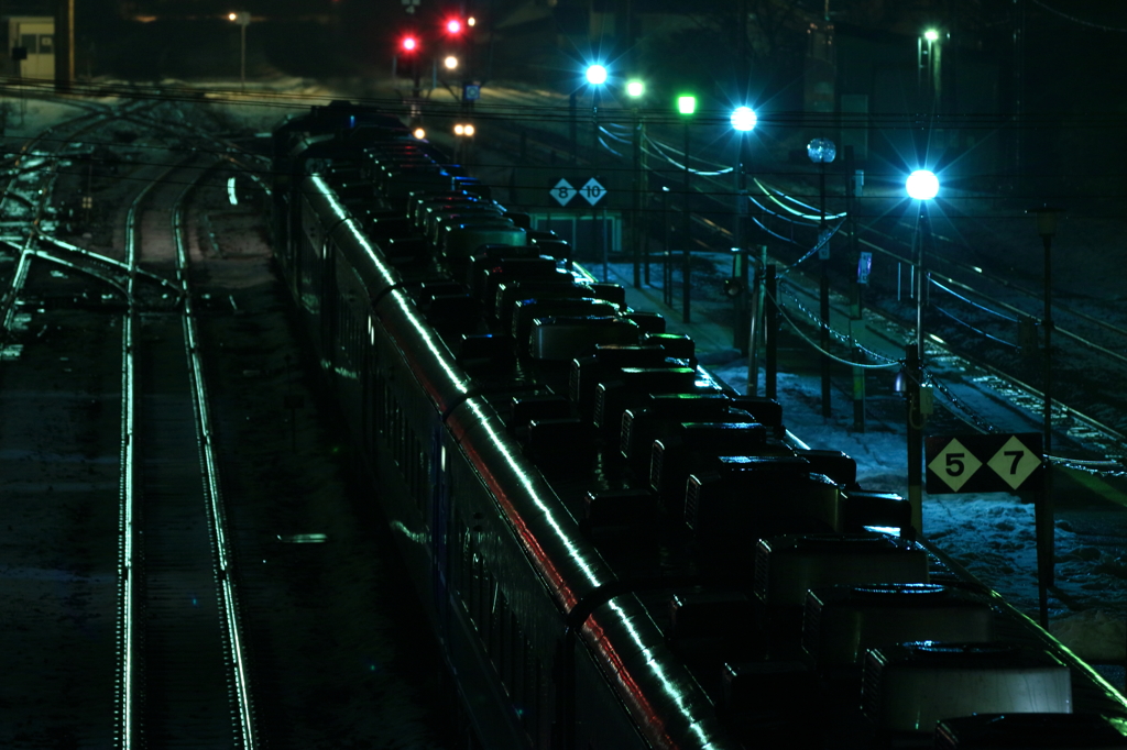 深夜の停車駅