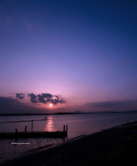 夕日