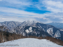 3月の雪山