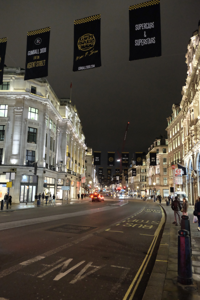 Regent Street at night