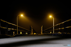 夜の桟橋
