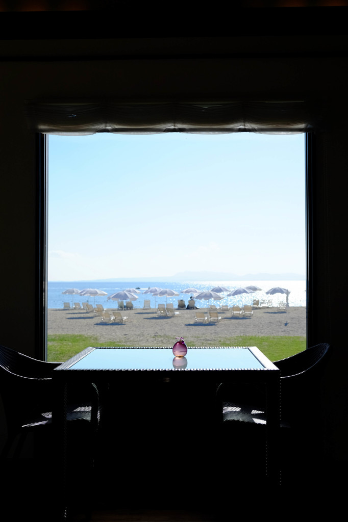 Beach in the window