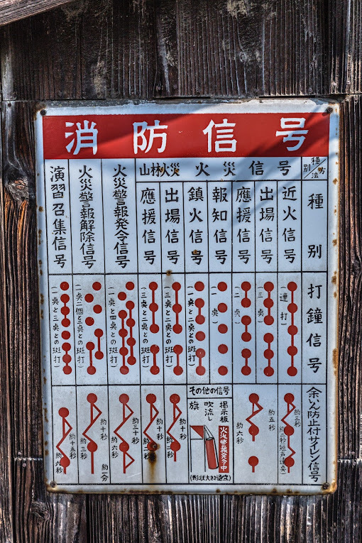 消防信号・・・初めて知りました^^;