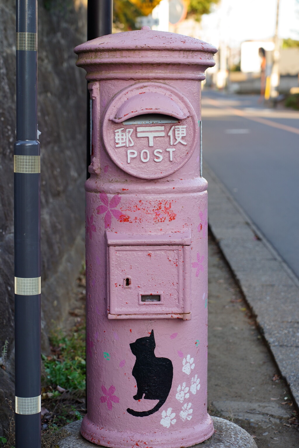 幸せの桜ポスト