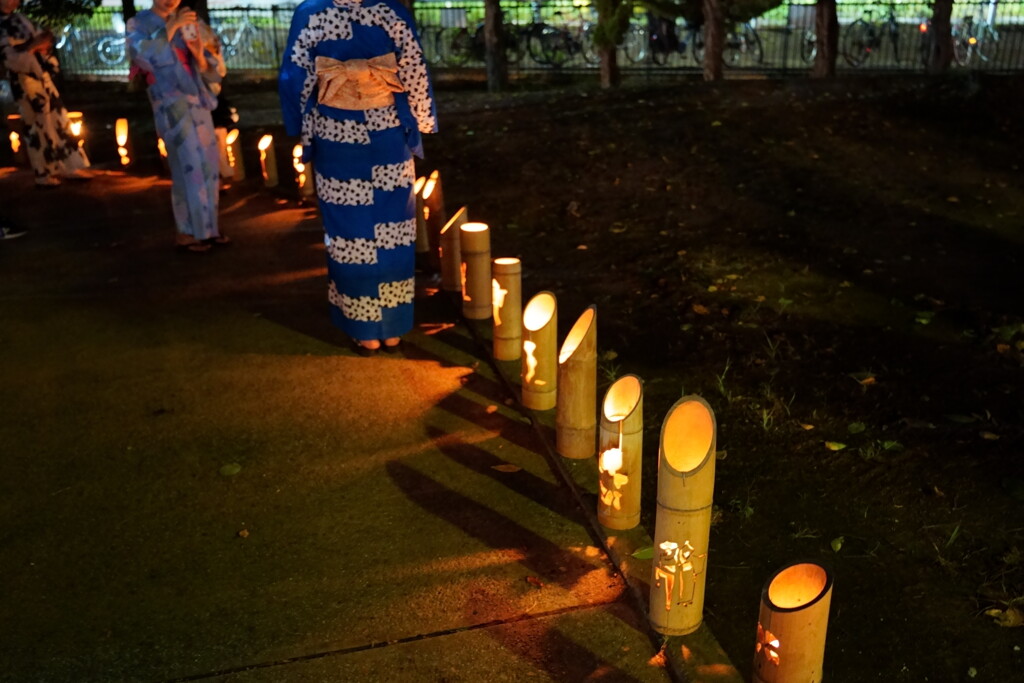 竹灯籠と舞の夕べ 