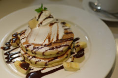 チョコバナナパンケーキ