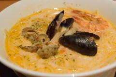 魚介のスープパスタ