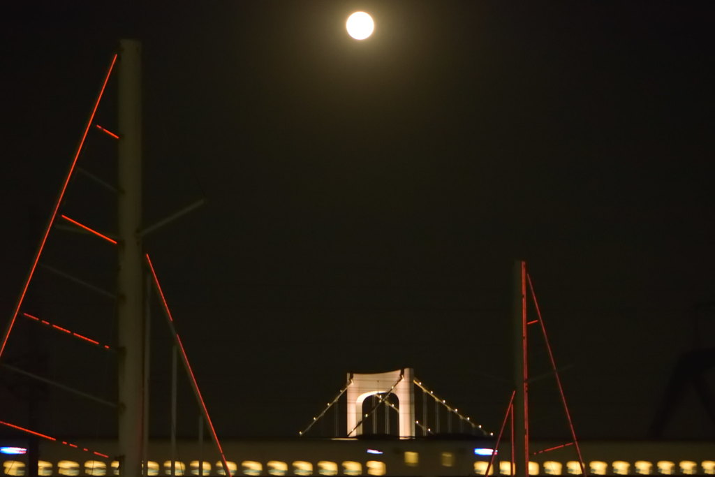 月と橋と新幹線