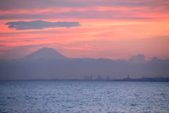 富士山夕景