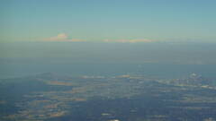 千葉上空から見た富士山