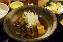 豚角煮と高菜