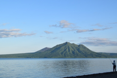 支笏湖　恵庭岳