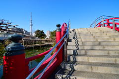 亀戸天神　太鼓橋　男橋