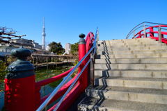 亀戸天神　太鼓橋　男橋