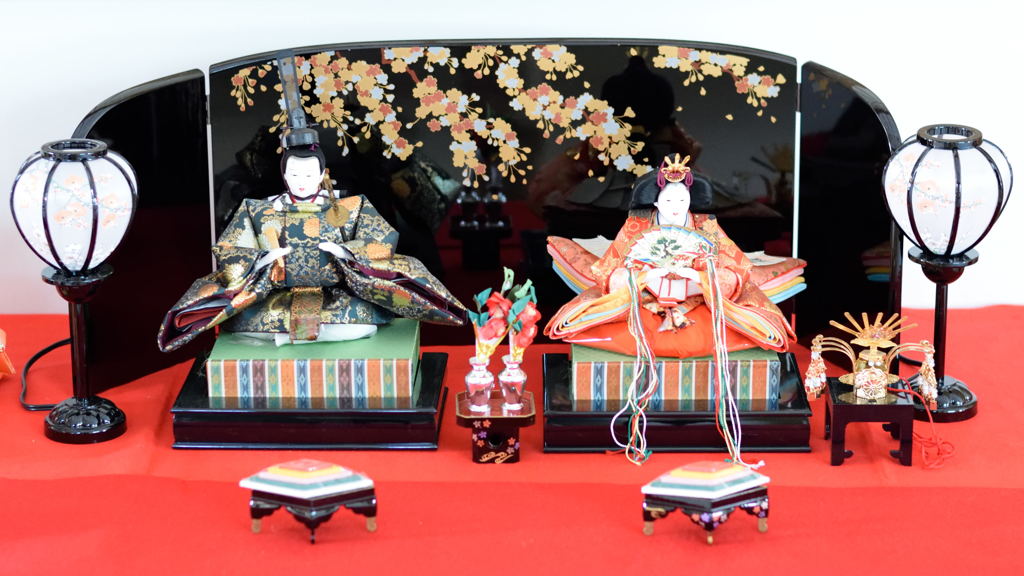 雛人形　中山法華経寺　黒