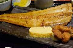 焼き魚定食　ホッケの一夜干し