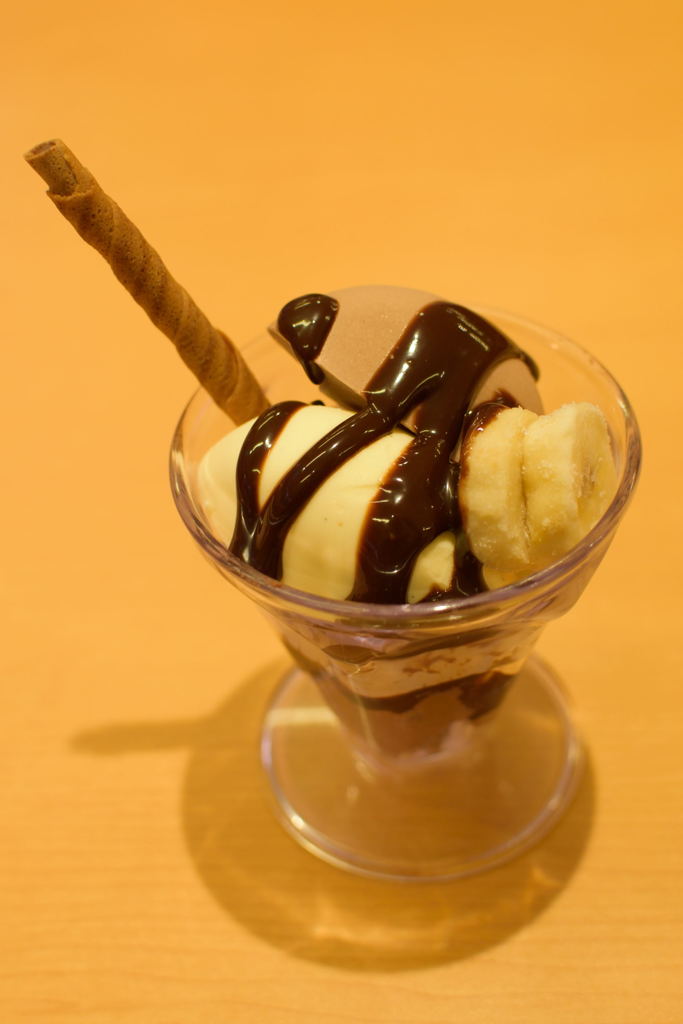チョコムースバナナパフェ