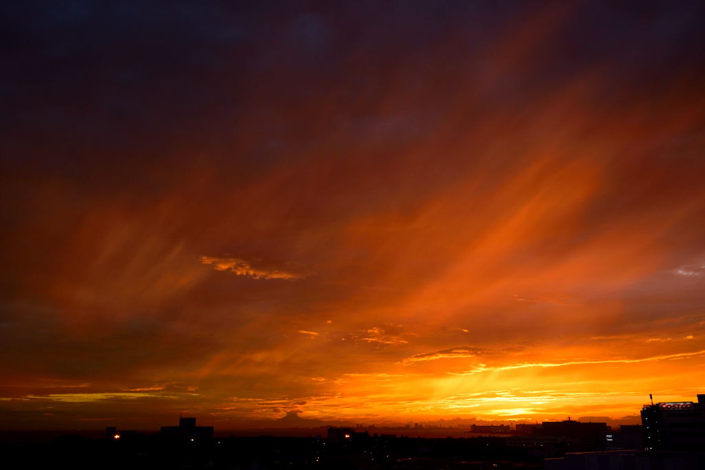 たった今・・・夕焼け