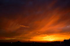 たった今・・・夕焼け