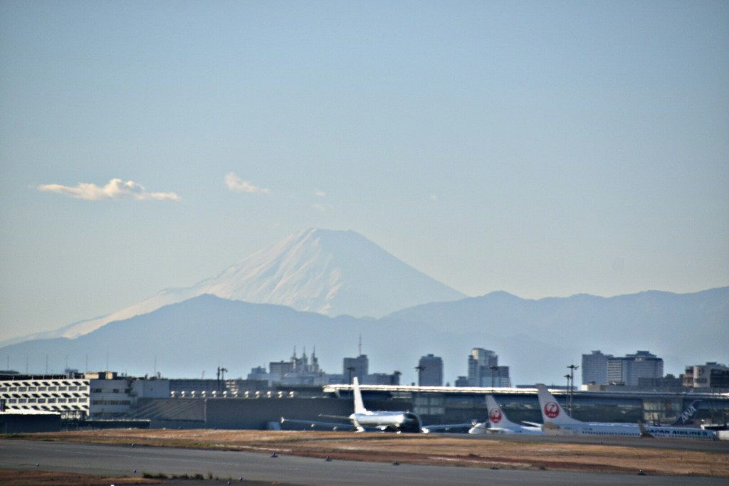 飛行機の中から