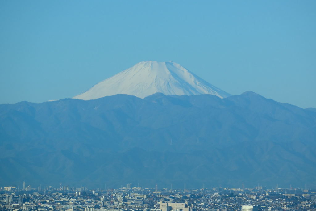 品川から見た富士山
