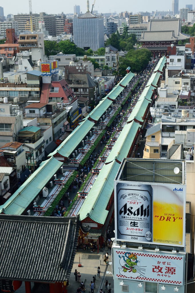 仲見世を上から