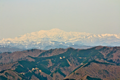 高賀山山頂より白山方向