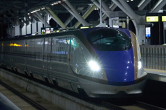 富山駅ホームにて