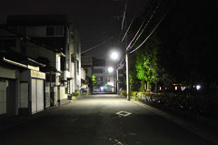 夜道の散歩