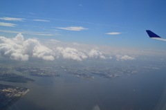 晩夏の曇り空（静岡付近）