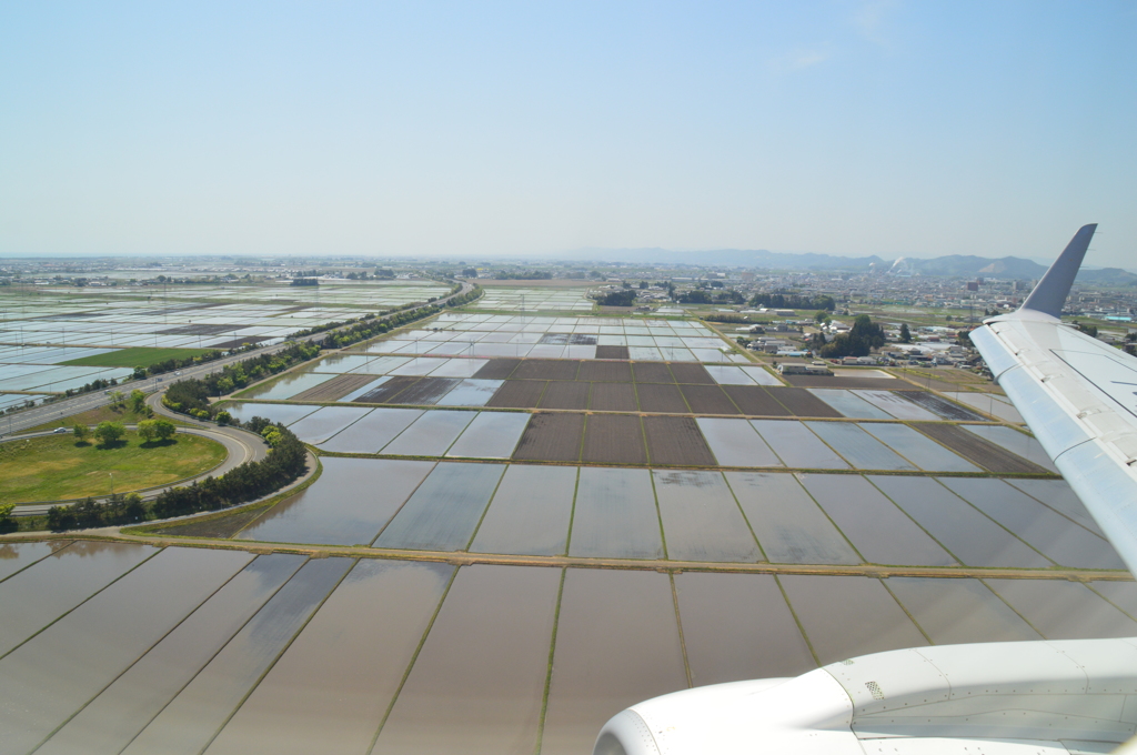 航空窓から@仙台市上空