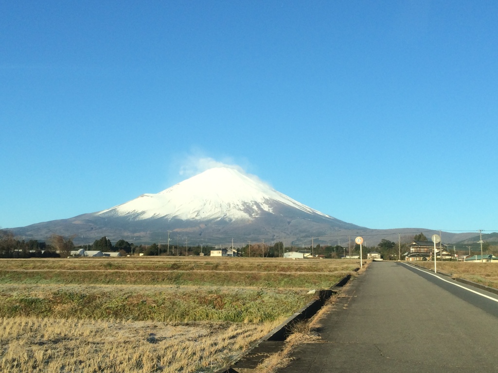 朝の富士山