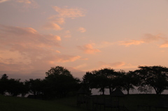 夕焼け,雲,そして竜？