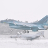 百里基地　夏なのに雪景色